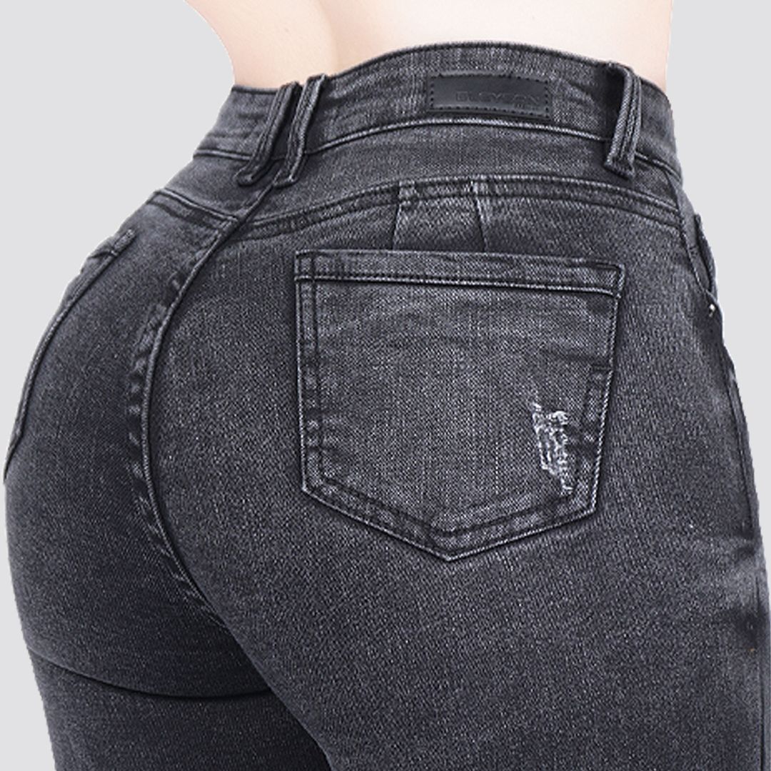 Jeans skinny tiro alto 24260