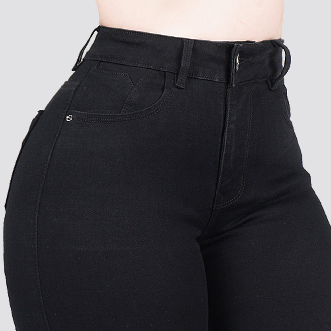 Jeans skinny tiro alto 24261