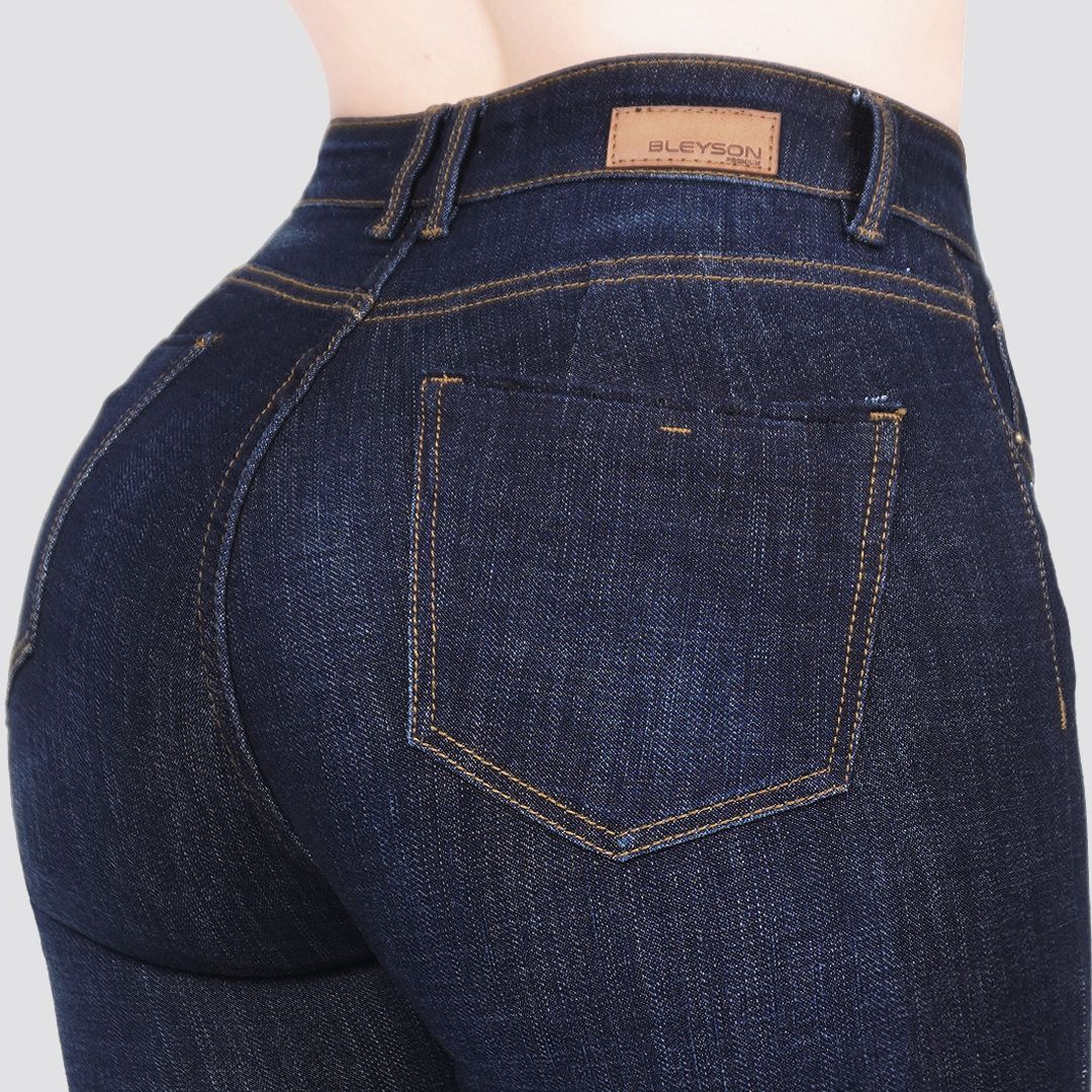 Jeans skinny tiro alto 24267