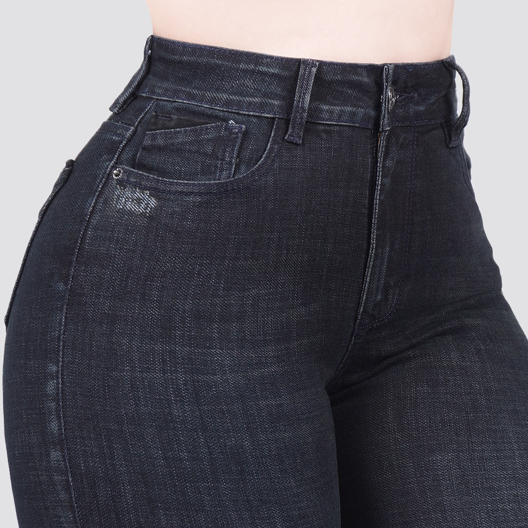 Jeans skinny tiro alto 24272