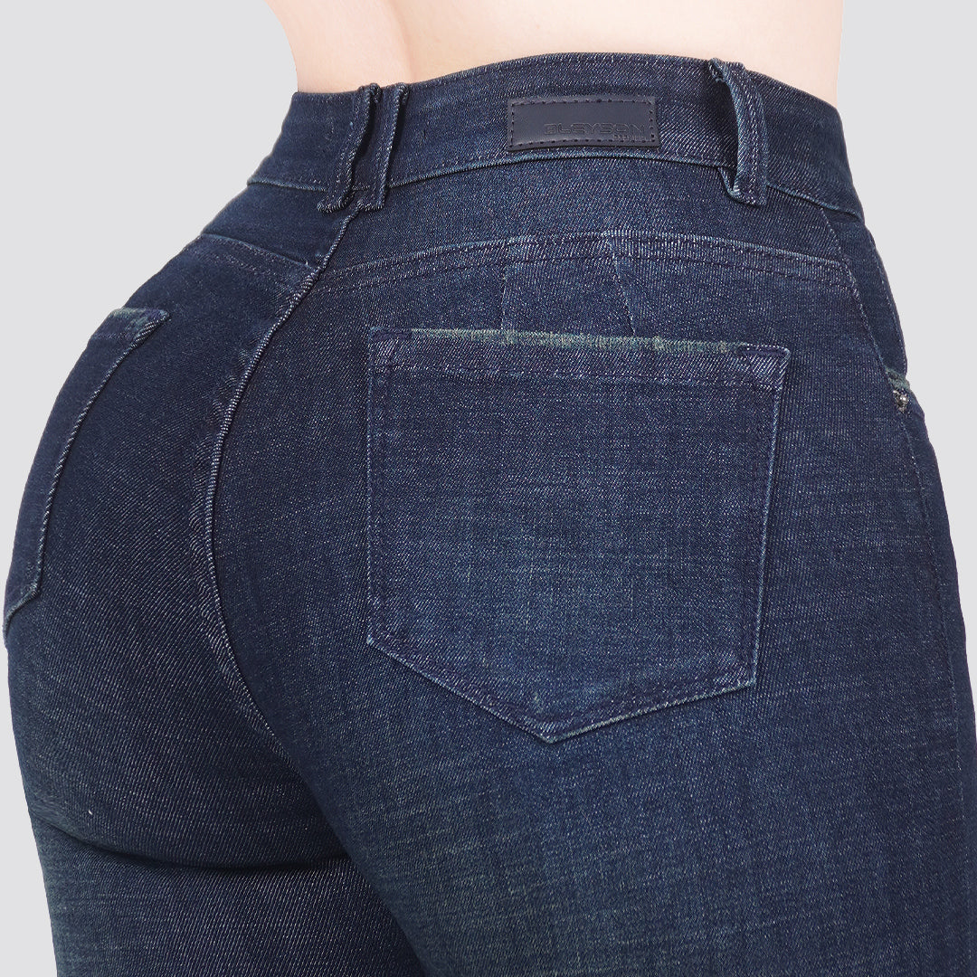 Jeans skinny tiro alto 24288