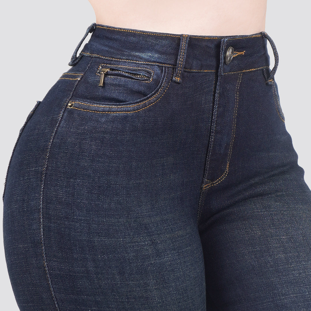 Jeans skinny tiro alto 24302