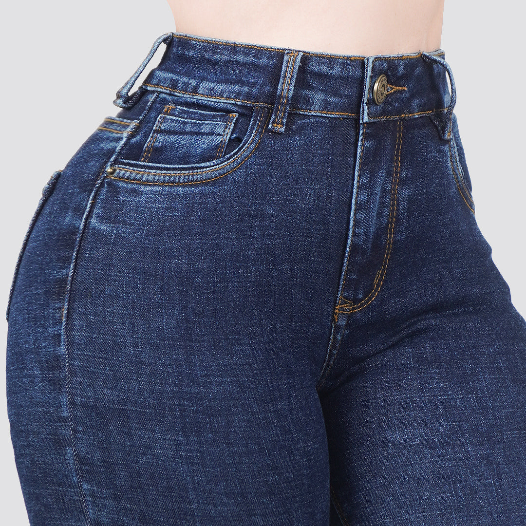 Jeans skinny tiro alto 24325
