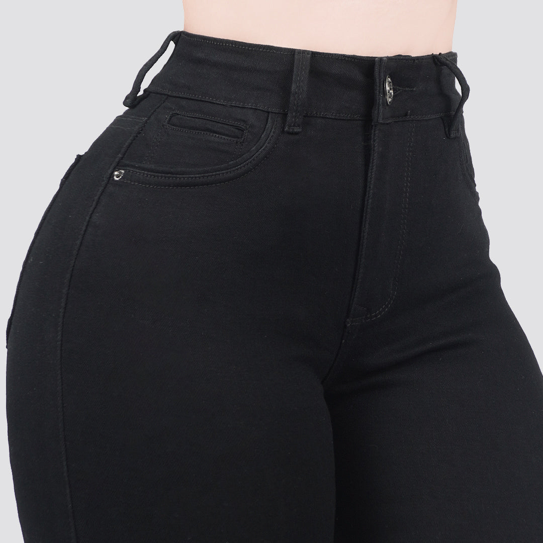 Jeans skinny tiro alto 24413