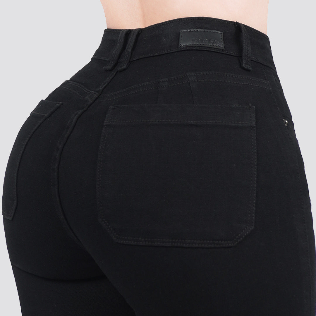 Jeans skinny tiro alto 24413