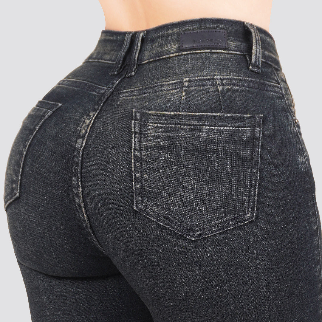 Jeans skinny tiro alto 24437