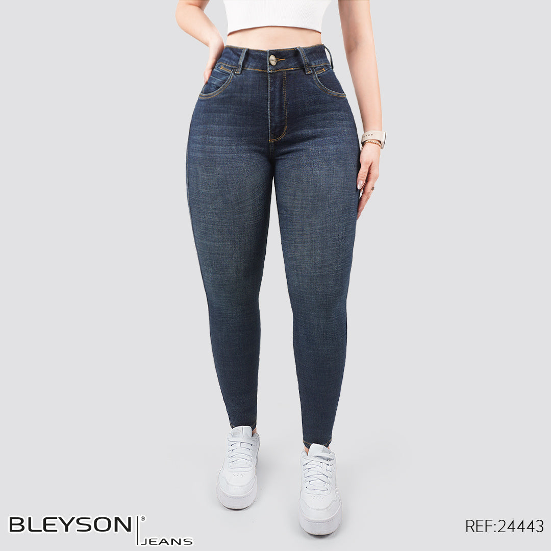 Jeans skinny tiro alto 24443