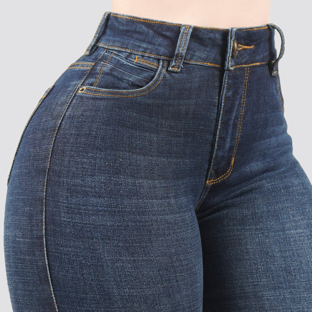 Jeans skinny tiro alto 24443