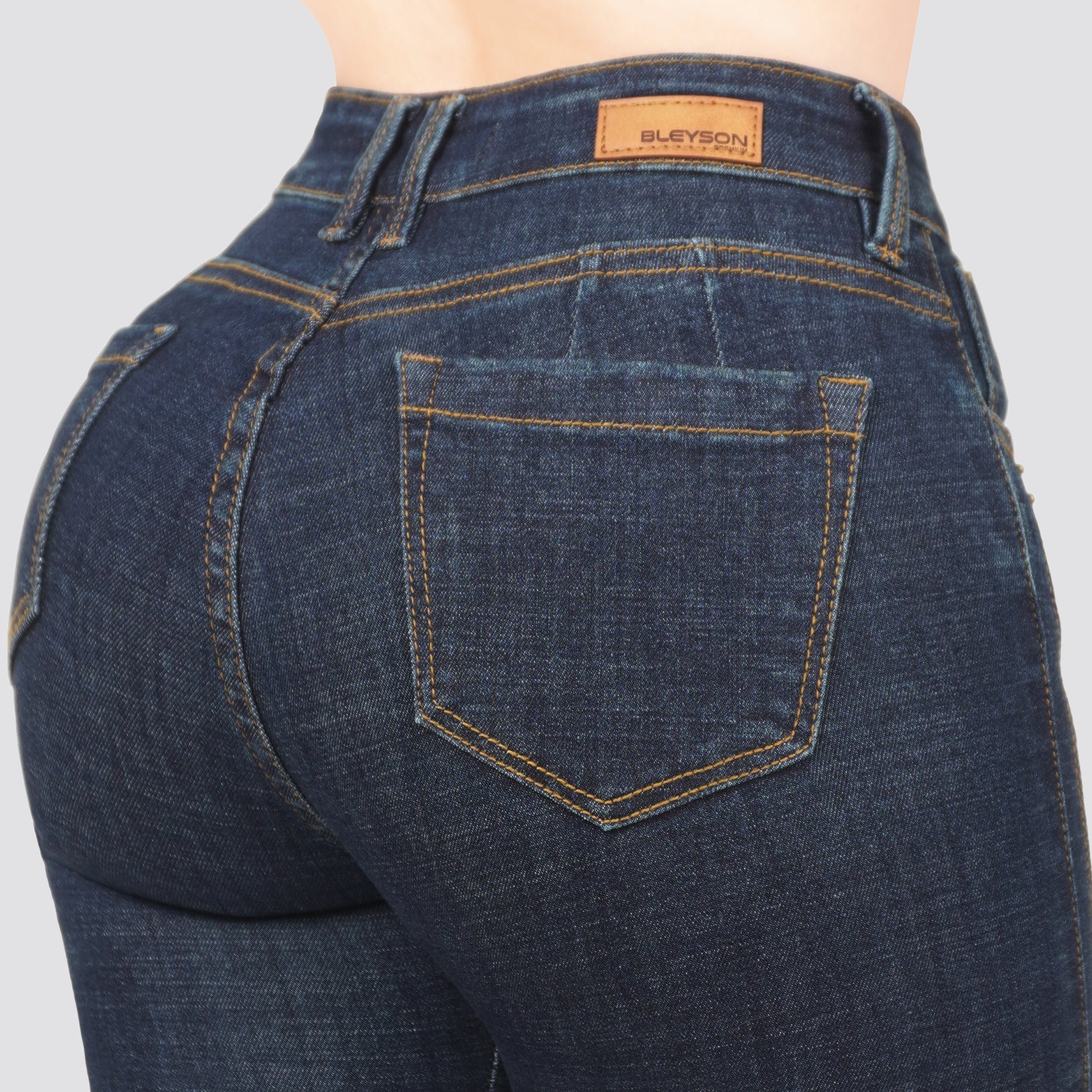 Jeans skinny tiro alto 24463