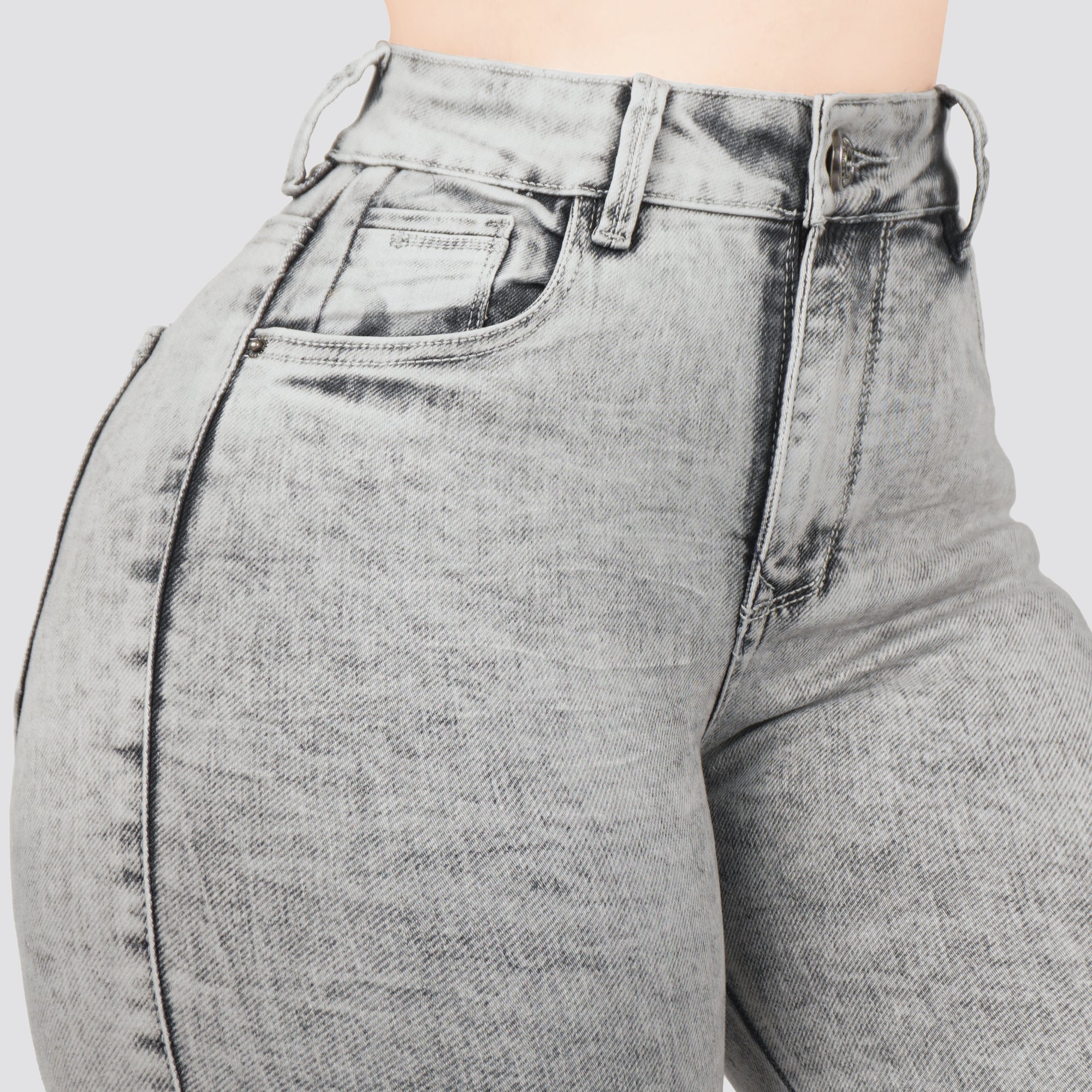 Jeans skinny tiro alto 24467