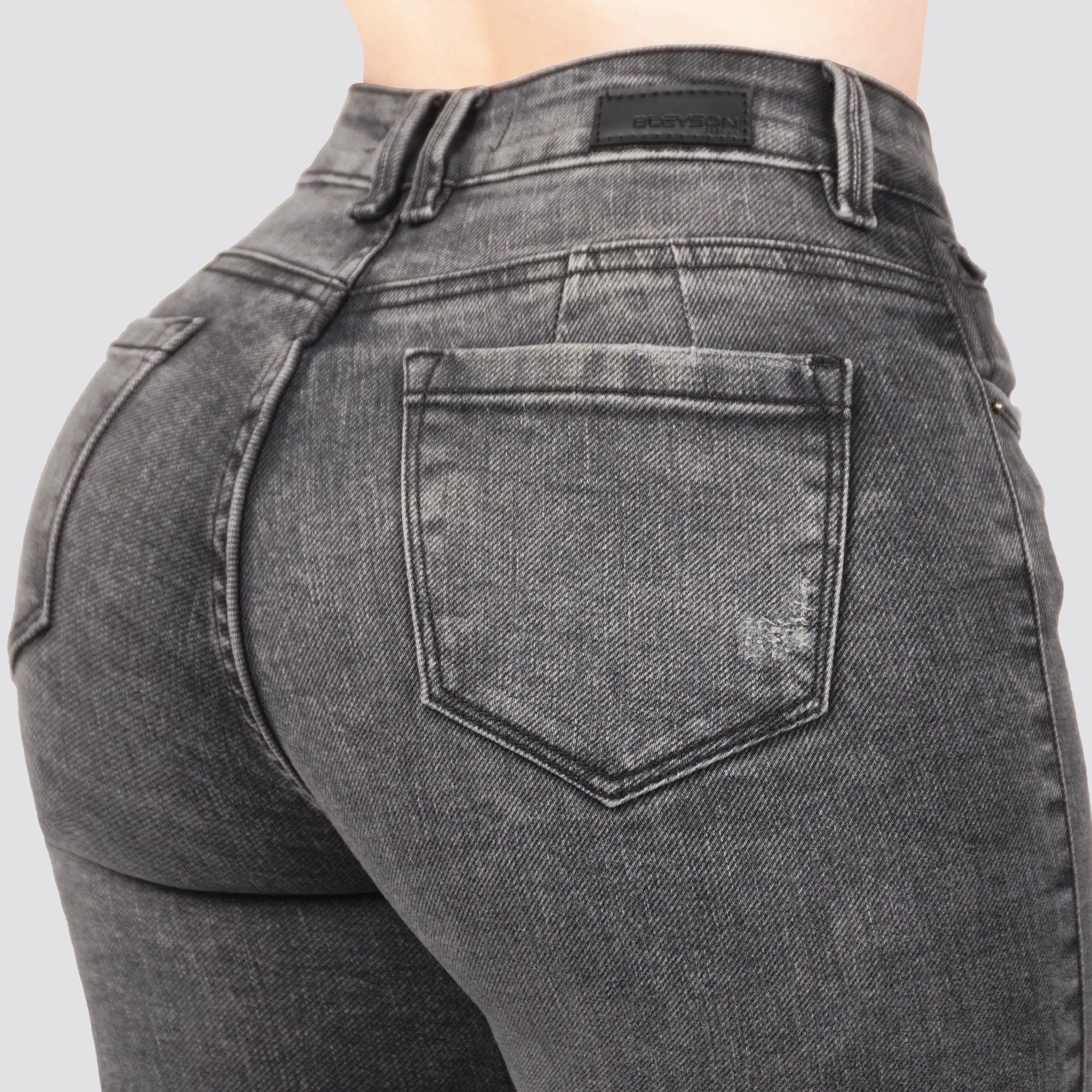 Jeans skinny tiro alto 24468