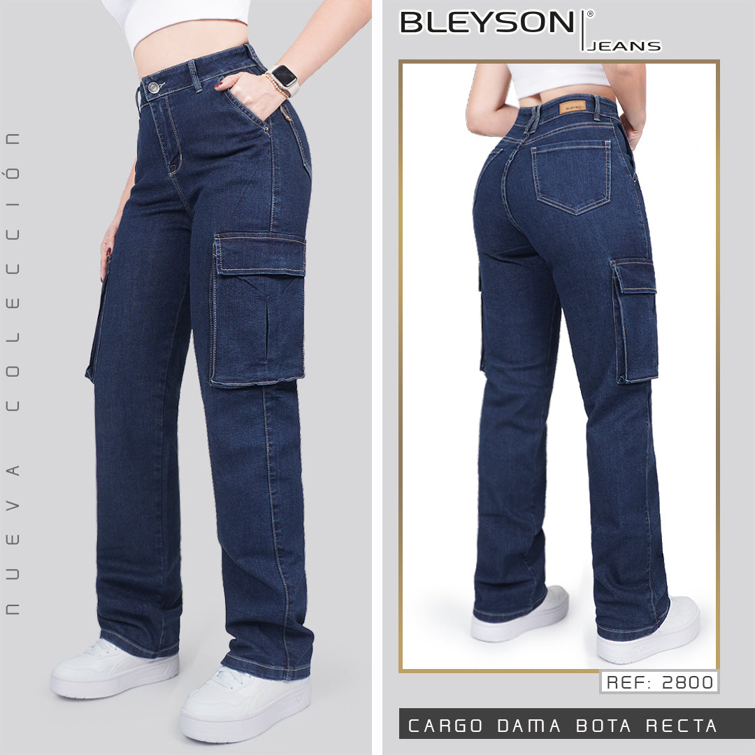 Jeans Mujer Cargo 2800