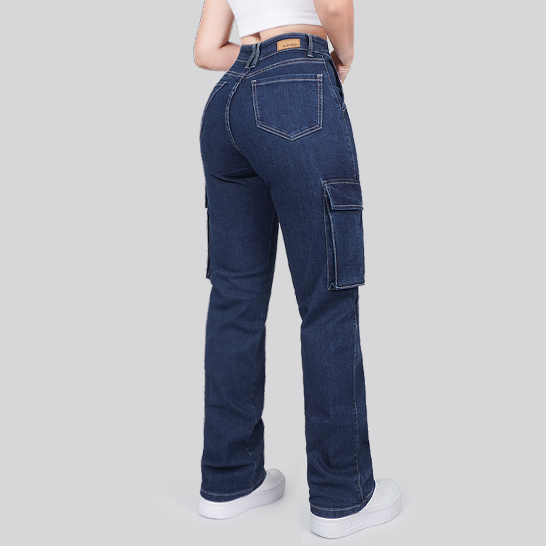 Jeans Mujer Cargo 2800