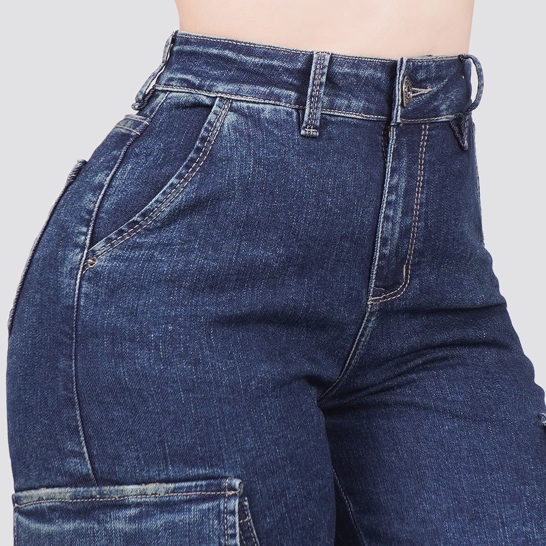 Jeans Mujer Cargo 2801