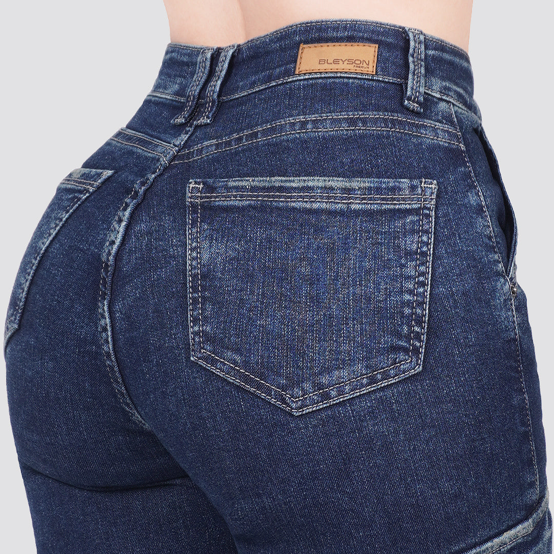 Jeans Mujer Cargo 2801