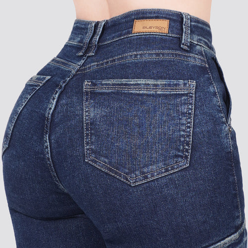 Jeans Mujer Cargo 2801