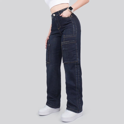 Jeans Mujer Cargo 2802