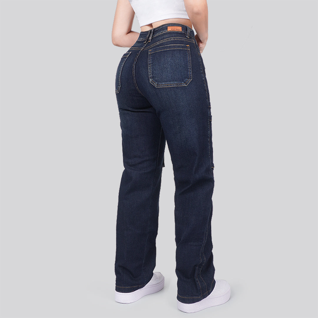 Jeans Mujer Cargo 2802