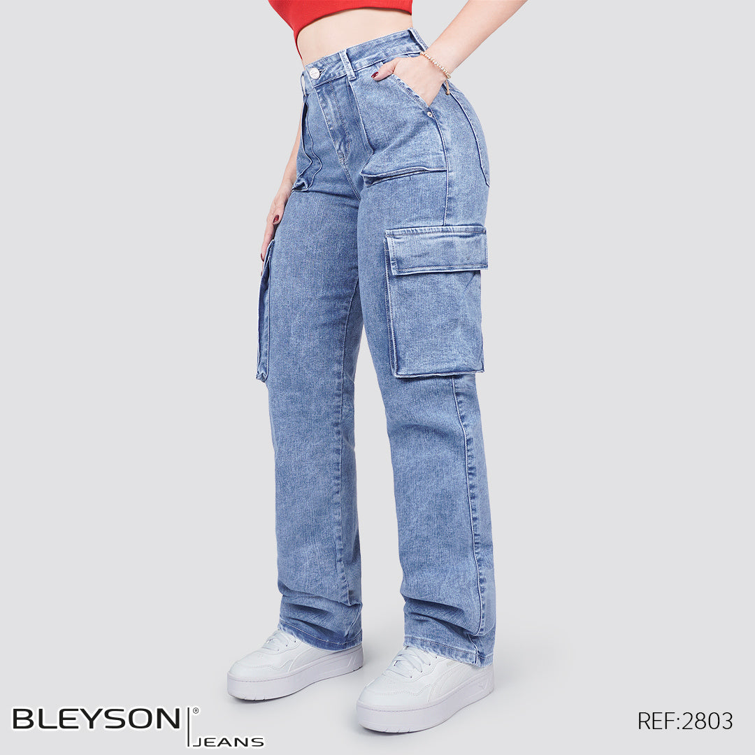 Jeans Mujer Cargo 2803