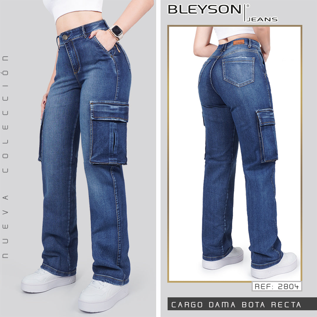 Jeans Mujer Cargo 2804