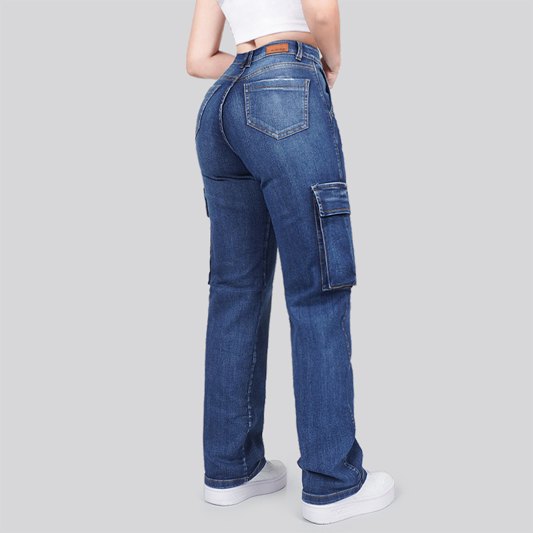 Jeans Mujer Cargo 2804