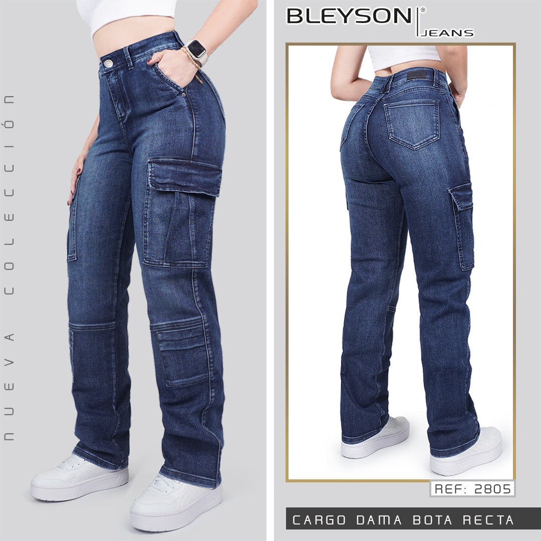 Jeans Mujer Cargo 2805