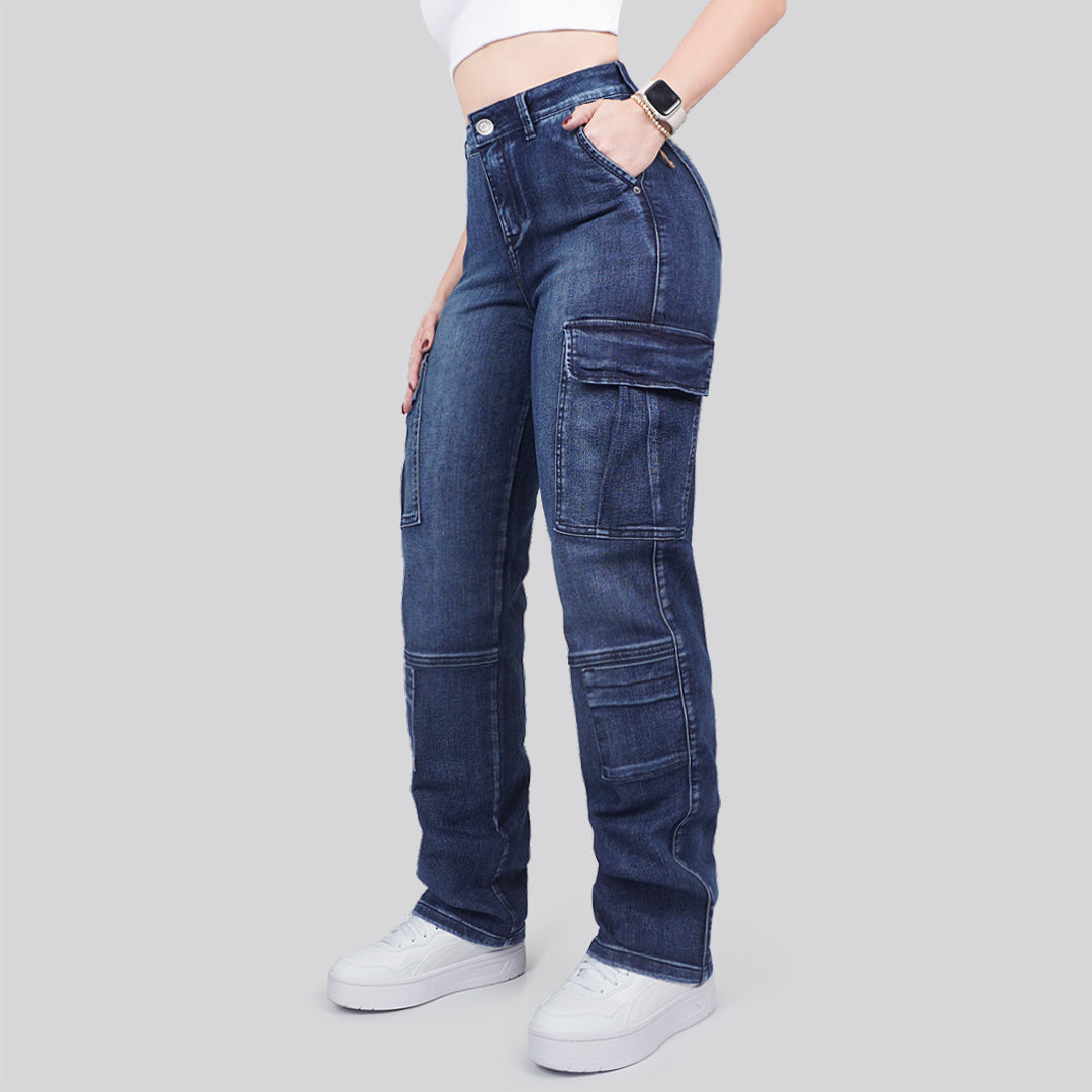 Jeans Mujer Cargo 2805