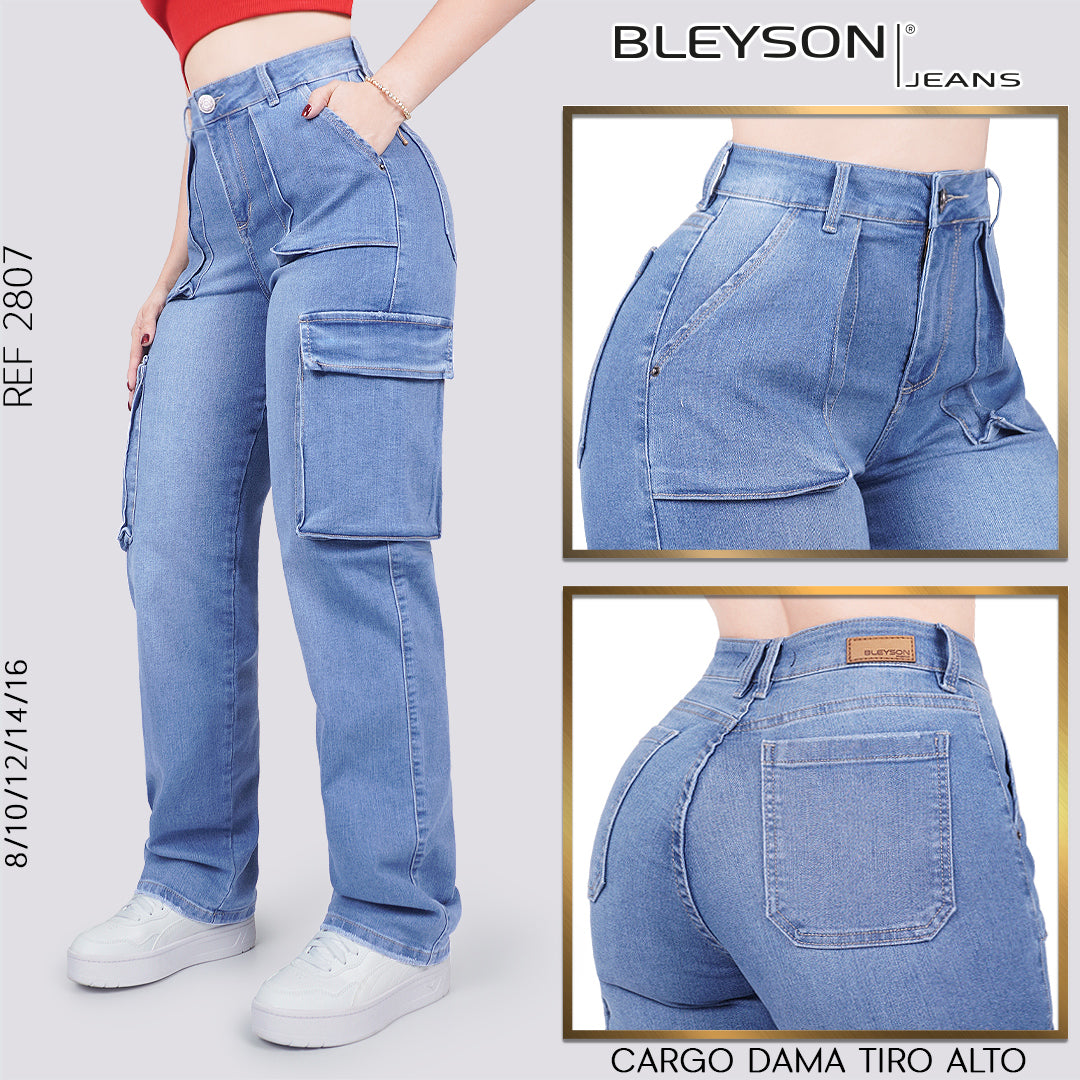 Jeans Mujer Cargo 2807