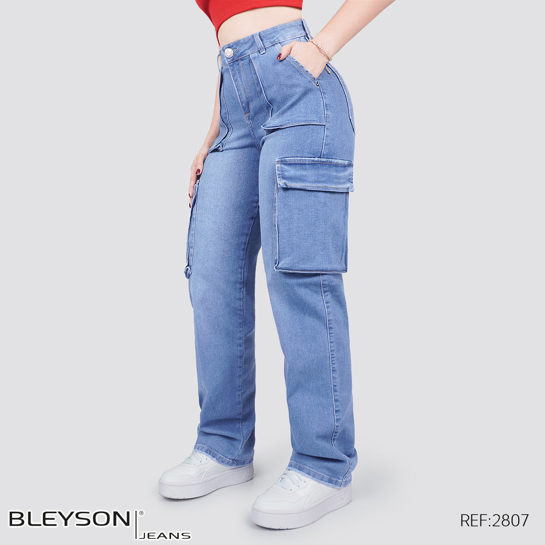 Jeans Mujer Cargo 2807