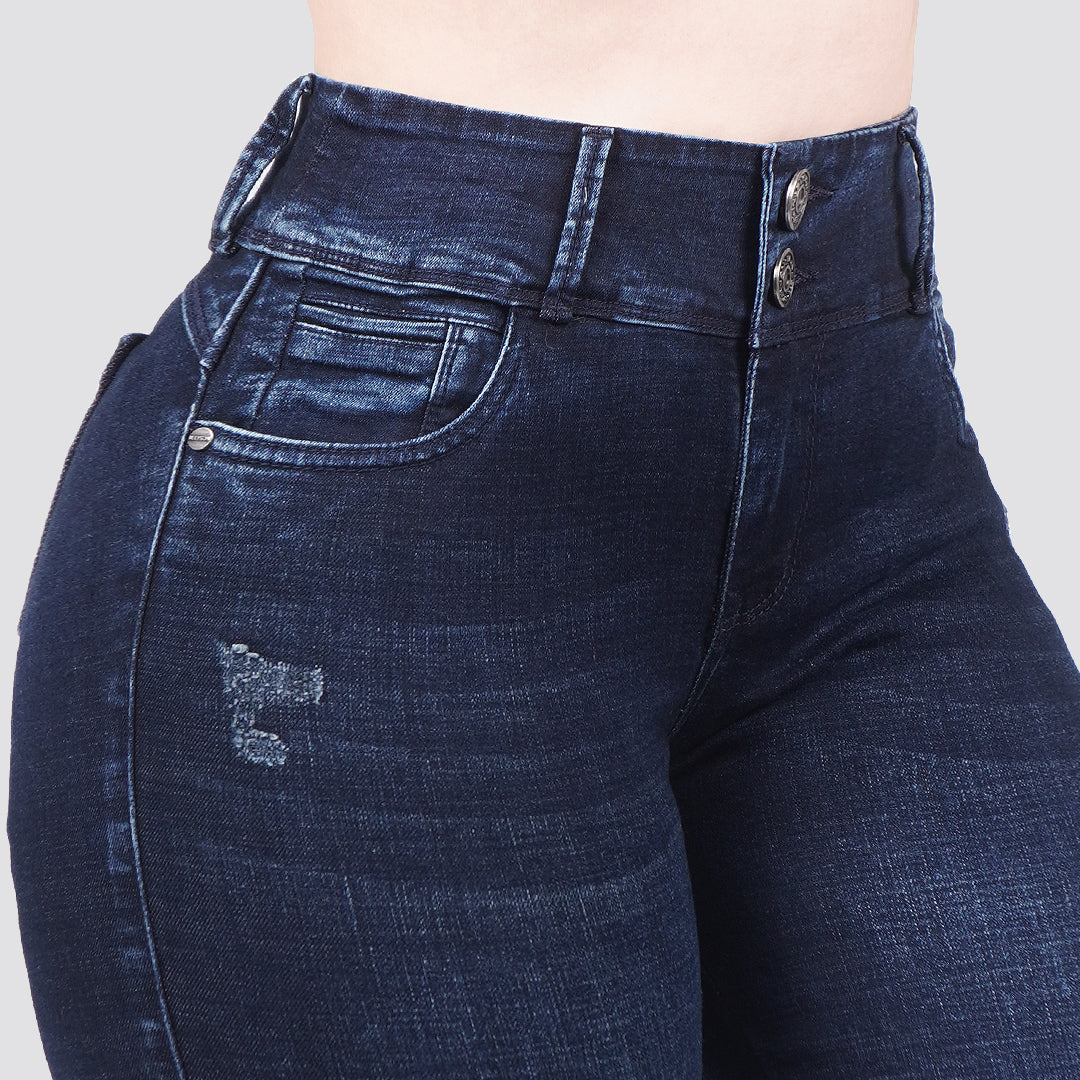 Jeans skinny tiro alto 60101
