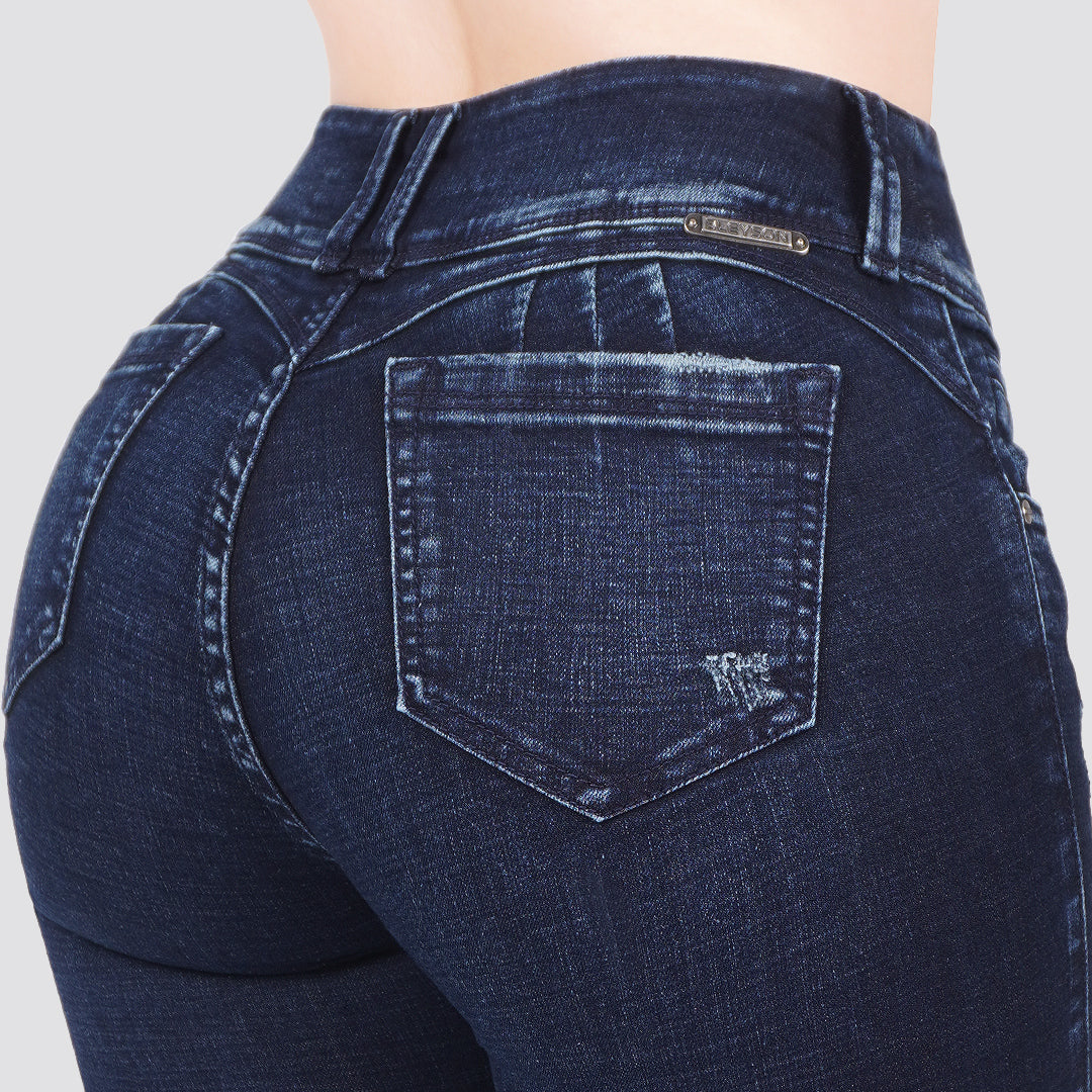 Jeans skinny tiro alto 60101